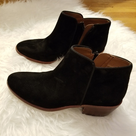 Sam Edelman Other - Sam Edelman Petty Ankle Bootie Black Suede Sz. 4.5